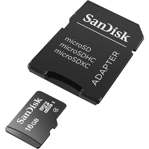 Carte Mémoire MicroSDHC SanDisk 16 Go (SDSDQM-016G-B35)-1