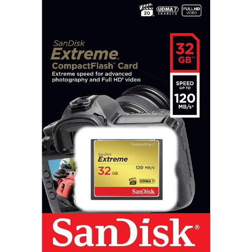 Extreme CF 120MB/s, 85MB/s write, UDMA7, 32GB (SDCFXSB-032G-G46)-2