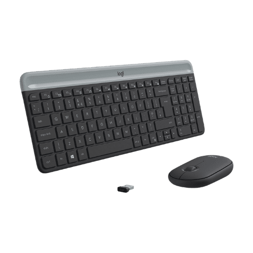 Slim Wireless Keyboard and Mouse Combo MK470 - GRA (920-009190)-1