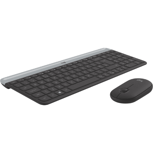 Slim Wireless Keyboard and Mouse Combo MK470 - GRA (920-009190)-2