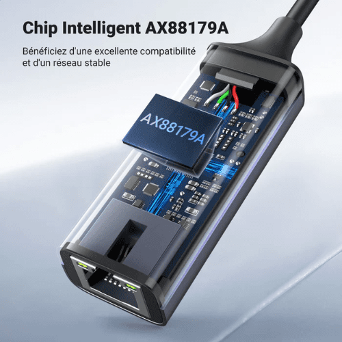 Ugreen Adaptateur Aliminium USB 3.0 to RJ45 GRIS (50922)-4