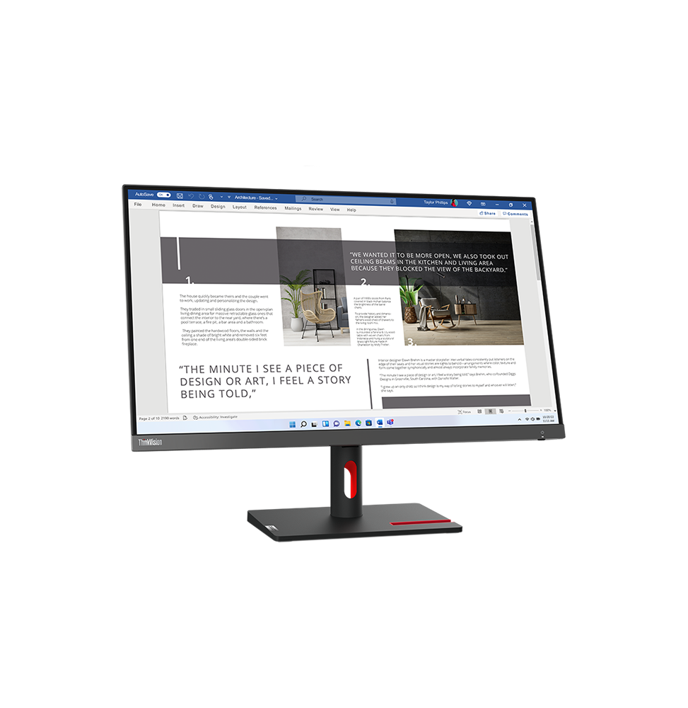 Lenovo Écran 27" Full HD ThinkVision S27i-30 (63DFKAT4EU) - Gtel ecran 27 full hd lenovo thinkvision s27i 30 63dfkat4eu (1)