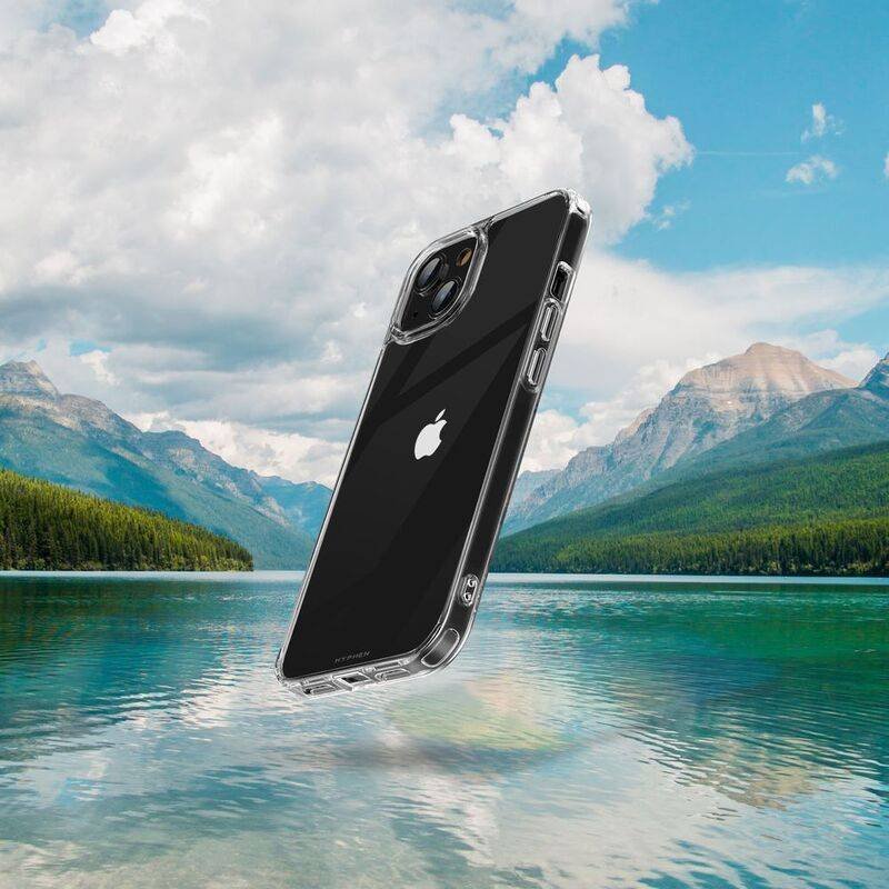 HYPHEN AIRE Clear Hard Case - iPhone 14 - 6.1 (HPC-CH143967) - Gtel hyphen aire clear hard case iphone 14 6 1 hpc ch143967 3