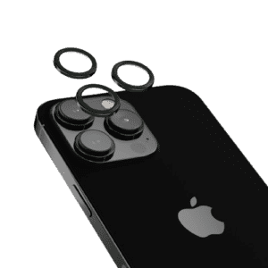HYPHEN Camera Lens Protector - Black - iPhone 15 Pro/Pro Max (HLP-BK15PM8931)