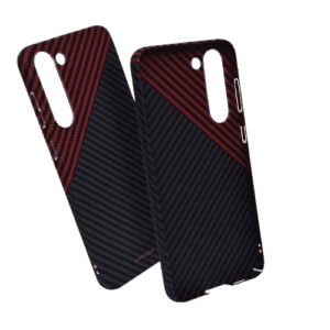 HYPHEN Dual Color Carbon Fiber Case - Samsung S23 - Black and Red (HPC-CS23BRD7279)