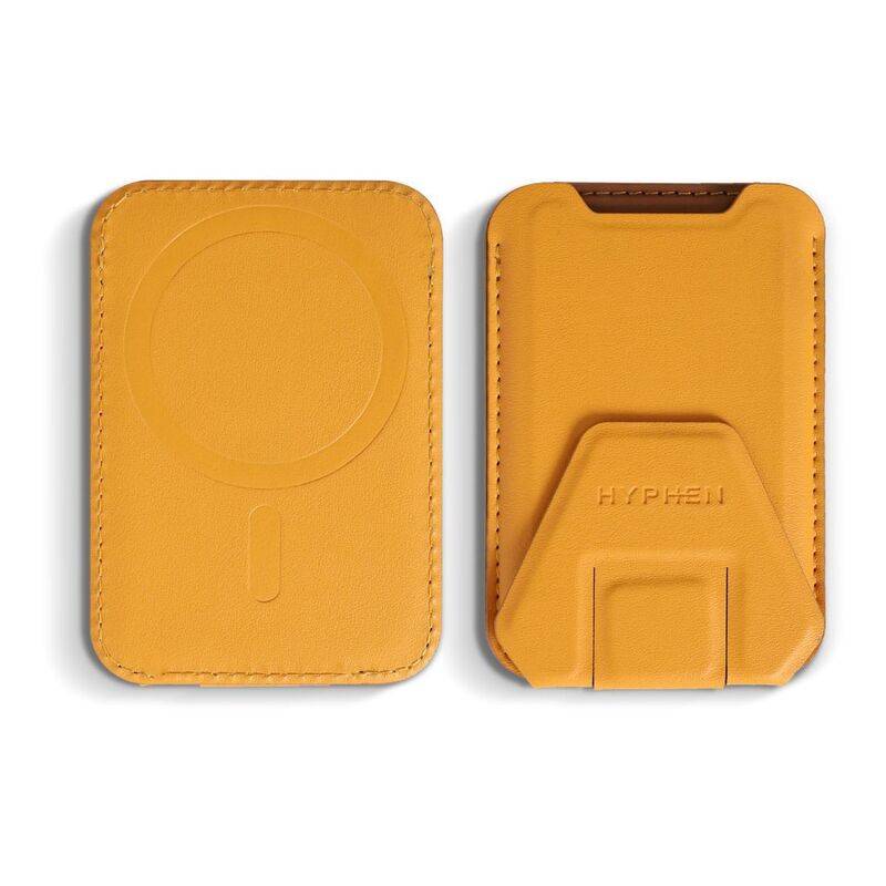 hyphen magsafe wallet card holder with stand orange hmw chsor4988 5