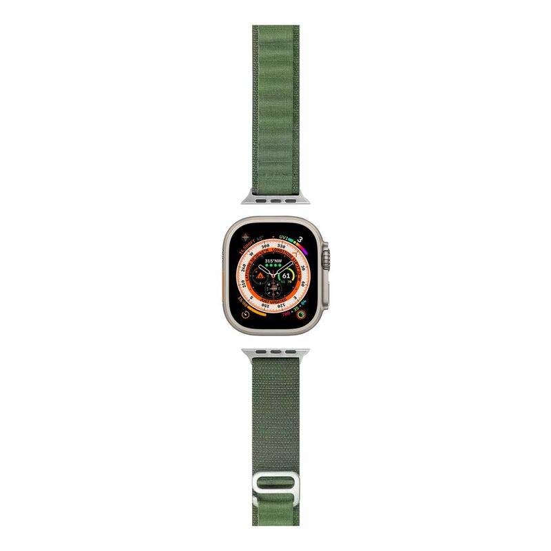 hyphen watch strap apple ultra 49mm nylon loop large green hws aulgn496562 4