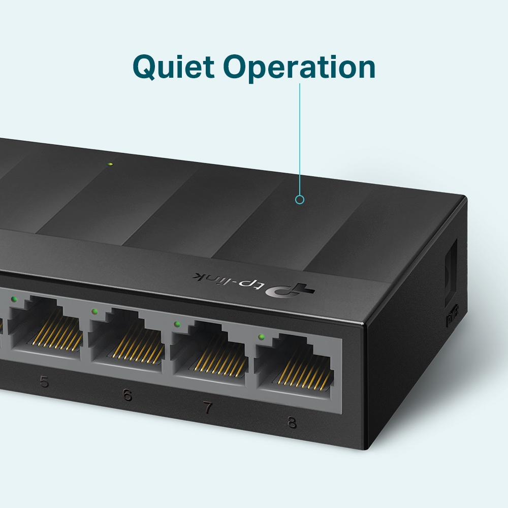 TP-LINK 8-PORT GIGABIT DESKTOP SWITCH (LS1008G) - Gtel tp link 8 port gigabit desktop switch ls1008g 3