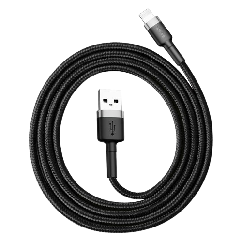 baseus cafule cable usb for lightning 2 4a 1m calklf bg1 gray black calklf bg1 1
