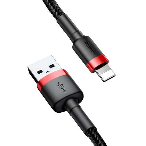 baseus cafule cable usb for lightning 2 4a 1m redblack calklf b19 1