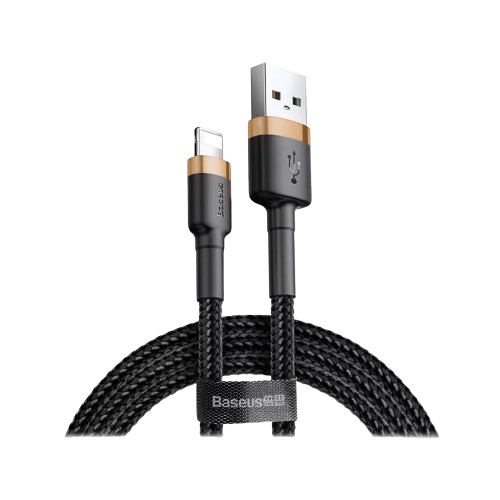 baseus lightning cable cafule 1 5a 2m gold black calklf cv1 1