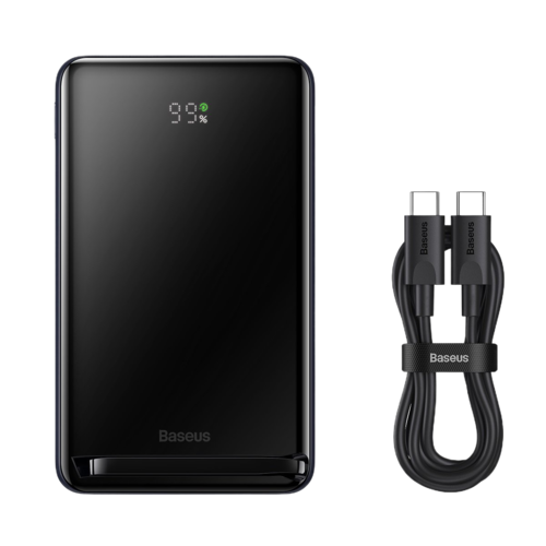 baseus power bank magnetic 10000mah 20w with baseus simple wiring type c to type c 60w（20v 3a overseas edition ppcx000003 1