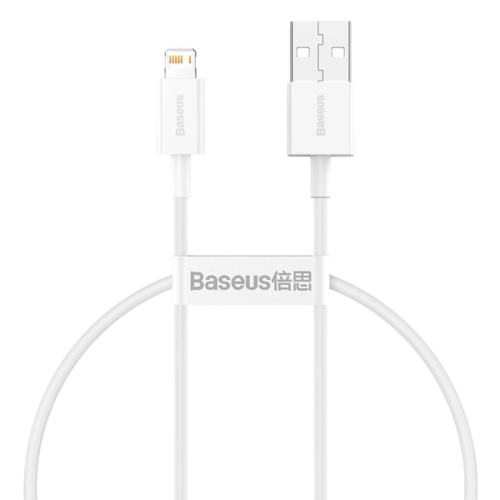 baseus superior cable usb lightning 24a 025 m blanc calys 02 1