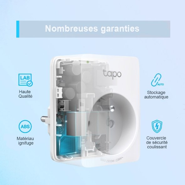 Tp-link Mini Prise Connectée WiFi (Tapo P100) - Gtel tp link mini prise connectee wifi tapo p100 4