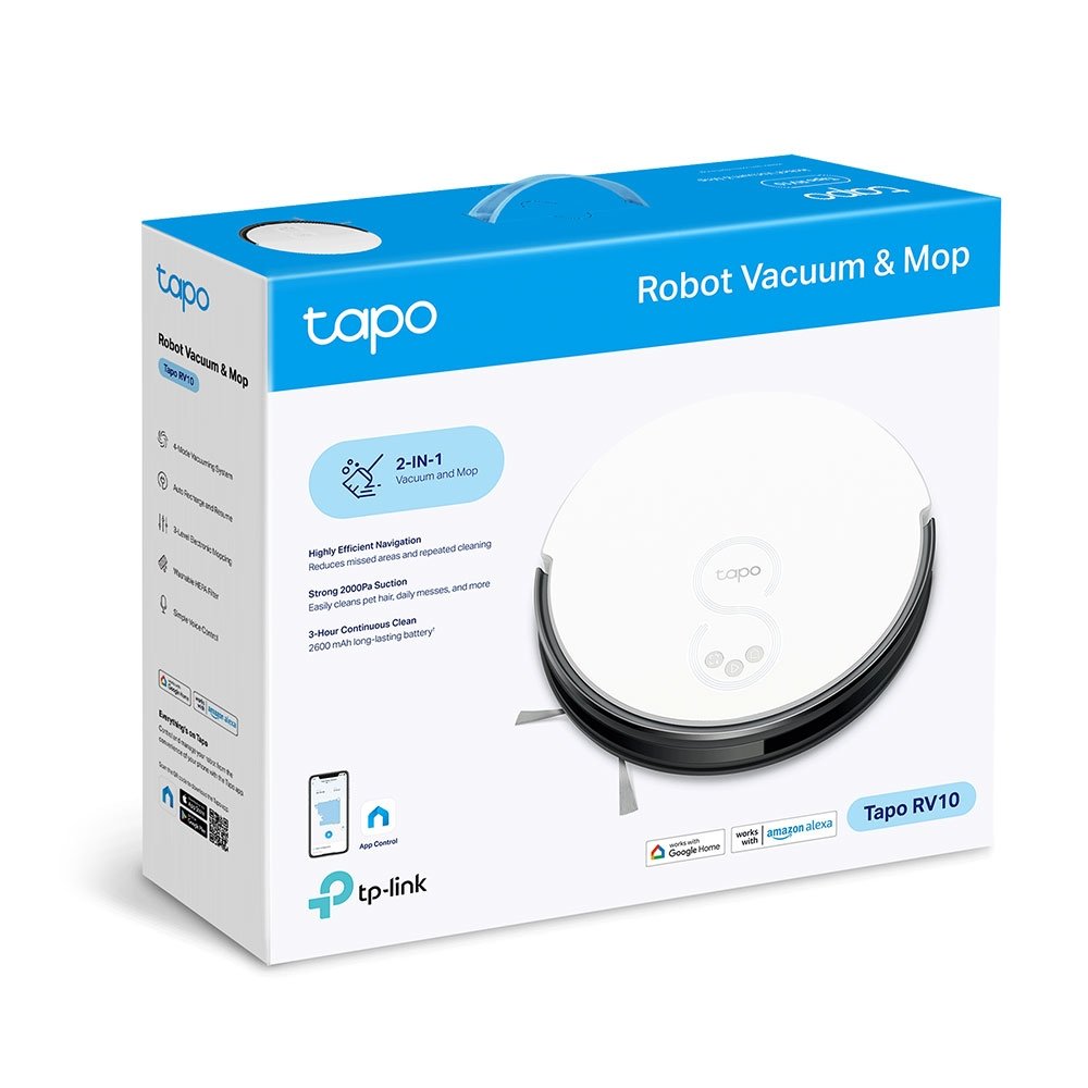 Tp-link Robot Vacuum & Mop (Tapo RV10) - Gtel tp link robot vacuum mop tapo rv10 2