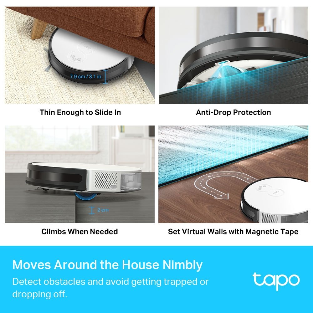 Tp-link Robot Vacuum & Mop (Tapo RV10) - Gtel tp link robot vacuum mop tapo rv10 3
