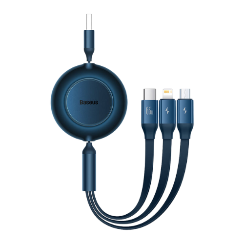 baseus cable 3 in 1 usb to mlc 66w 1 1m blue camj010103 5