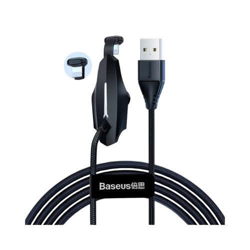 baseus cable de charge usb 1 5a to lightning gaming colore 2 m noir calxa b01 6