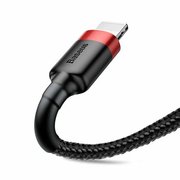 Baseus Cable USB for Lightning 1.5A 2M Black + RED (CALKLF-C19) - Gtel baseus cable usb for lightning 1 5a 2m black red calklf c19 4