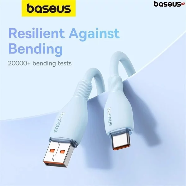 Baseus Cable USB TO TYPE-C 100W/1.2M Blue (P10355703311-00) - Gtel baseus cable usb to type c 100w 1 2m blue p10355703311 00 2