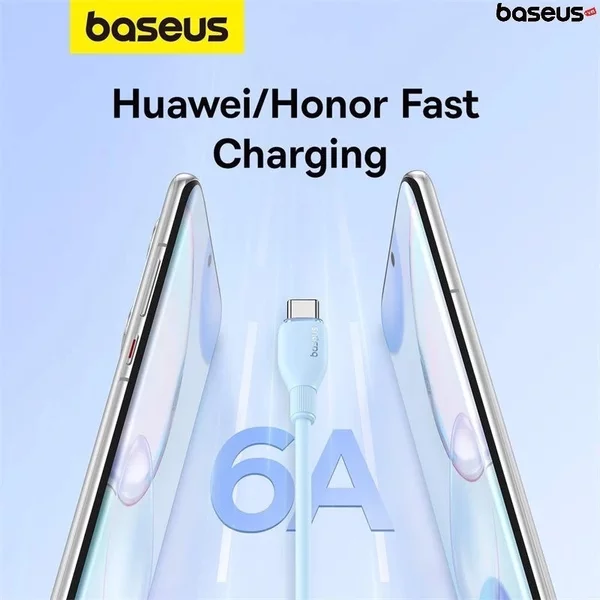 Baseus Cable USB TO TYPE-C 100W/1.2M Blue (P10355703311-00) - Gtel baseus cable usb to type c 100w 1 2m blue p10355703311 00 3
