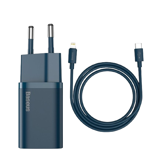 cable de charge et de donnees type c vers ip pd 20w 1m bleu tzccsup b03 1