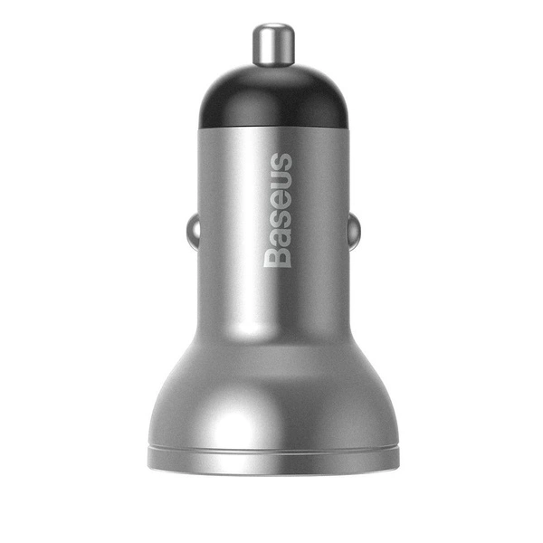 Chargeur de voiture Baseus 2x USB, 4.8A 24W Argent (CCBX-0S) - Gtel chargeur de voiture baseus 2x usb 4 8a 24w argent ccbx 0s 7