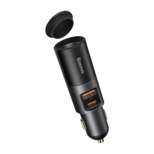 chargeur de voiture baseus cigarette lighter expansion usb usb c qc 120w ccbt c0g 1