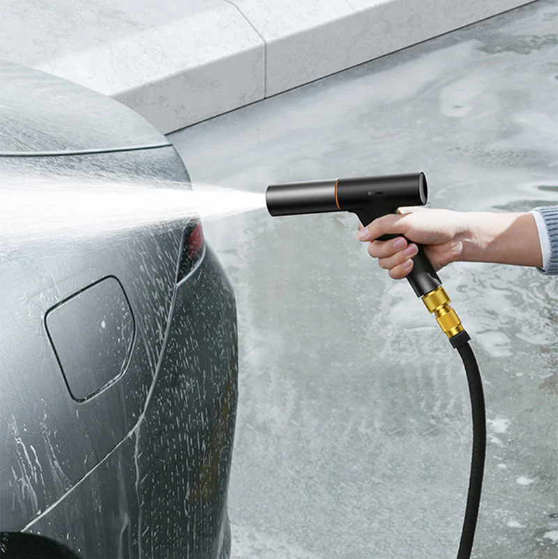 Baseus Pistolet de Nettoyage pour Voiture / Tuyau 15m CAR WASH SPRAY BLACK-CPGF000101 - Gtel baseus pistolet de nettoyage pour voiture tuyau 15m car wash spray black cpgf000101 4