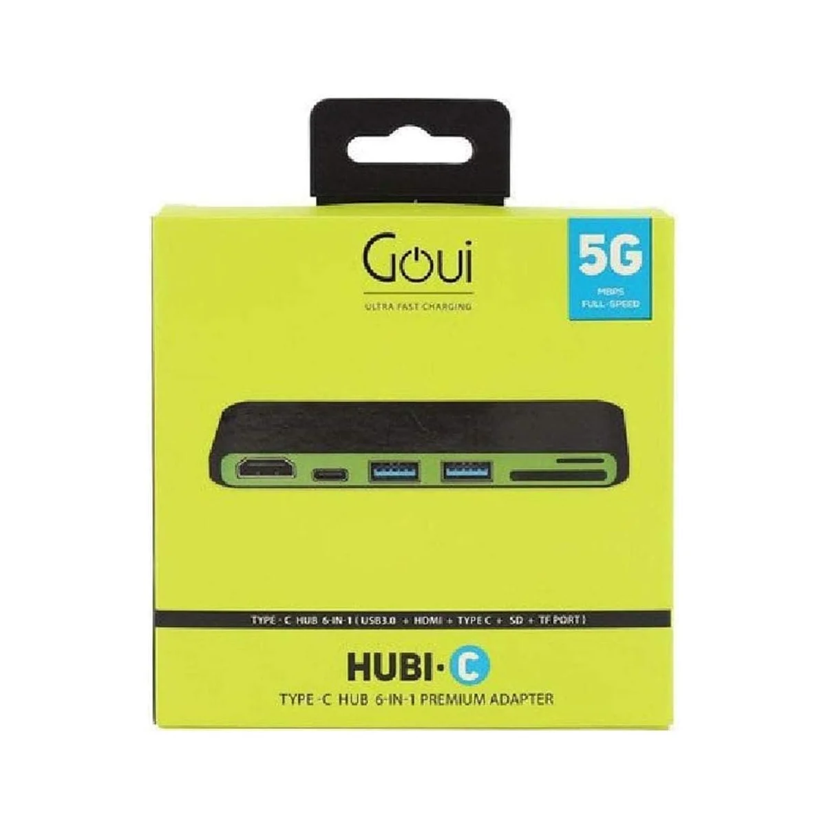 Goui - Hubi, TYPE C to USB3.0*2+ HDMI+USB-C+ SD + TF Slot(HUB Type C) - Gtel goui hubi type c to usb3 02 hdmiusb c sd tf slothub type c
