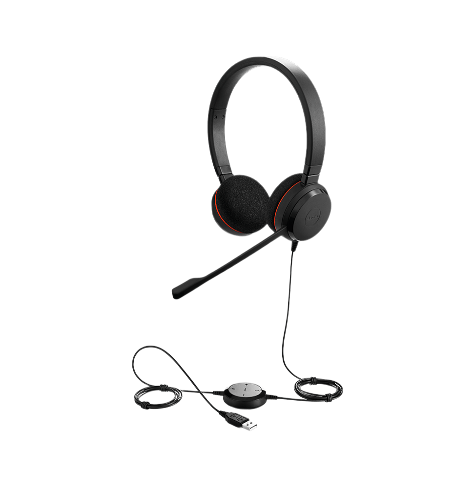 Casque-micro Jabra Evolve 20 MS Stereo - USB (4999-823-109) - Gtel casque micro jabra evolve 20 ms stereo usb 4999 823 109