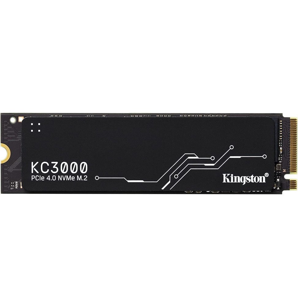 disque dur interne ssd kingston kc3000 m2 2048 go pci express 40 3d tlc nvme skc3000d 2048g