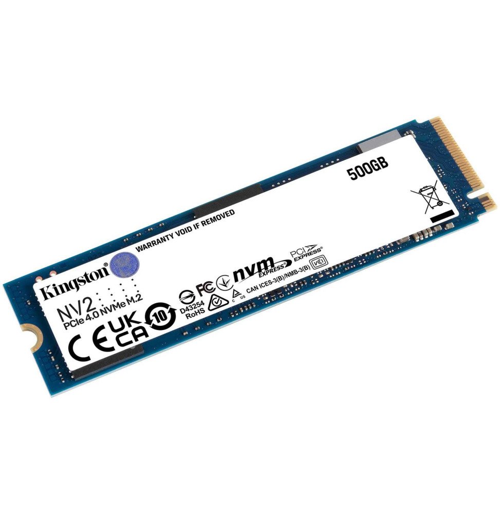 disque dur interne ssd kingston nv2 m2 500 gb pci express 40 nvme snv2s 500g (1)