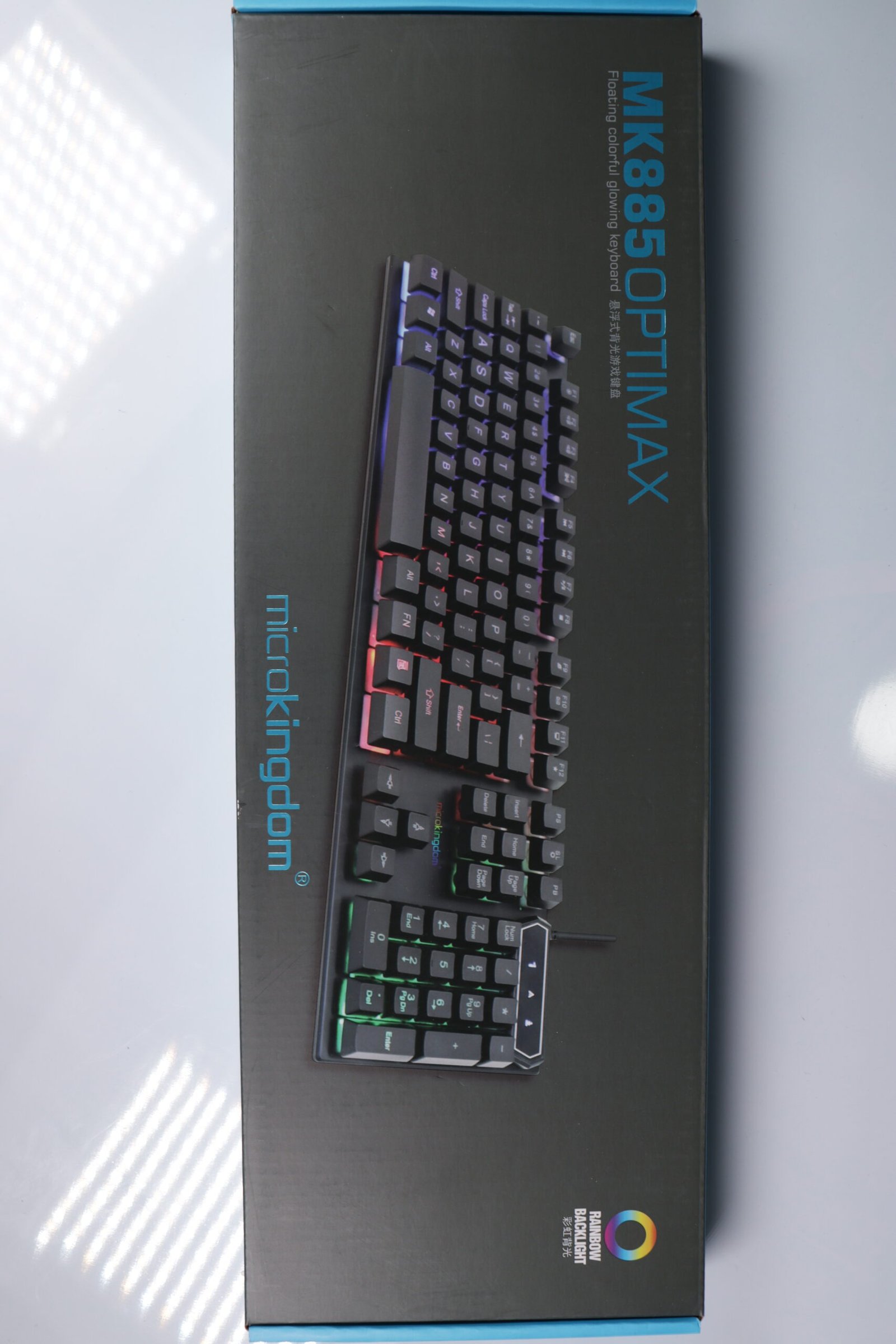 Clavier Rétroéclairé Multicolore Optimax MK885 - Gtel IMG 3974