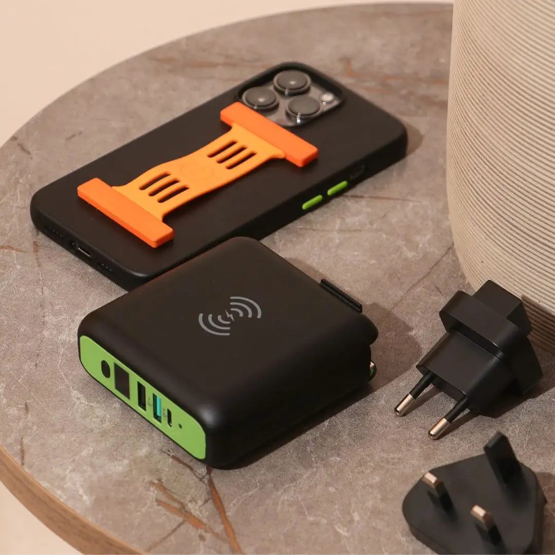 Goui MBALA Qi Chargeur + Chargeur Sans-Fil + Power Bank 8,000 mAh Black(G-KITWIRELESS) - Gtel goui mbala qi chargeur chargeur sans fil power bank 8000 mah blackg k twireless prix maroc 4