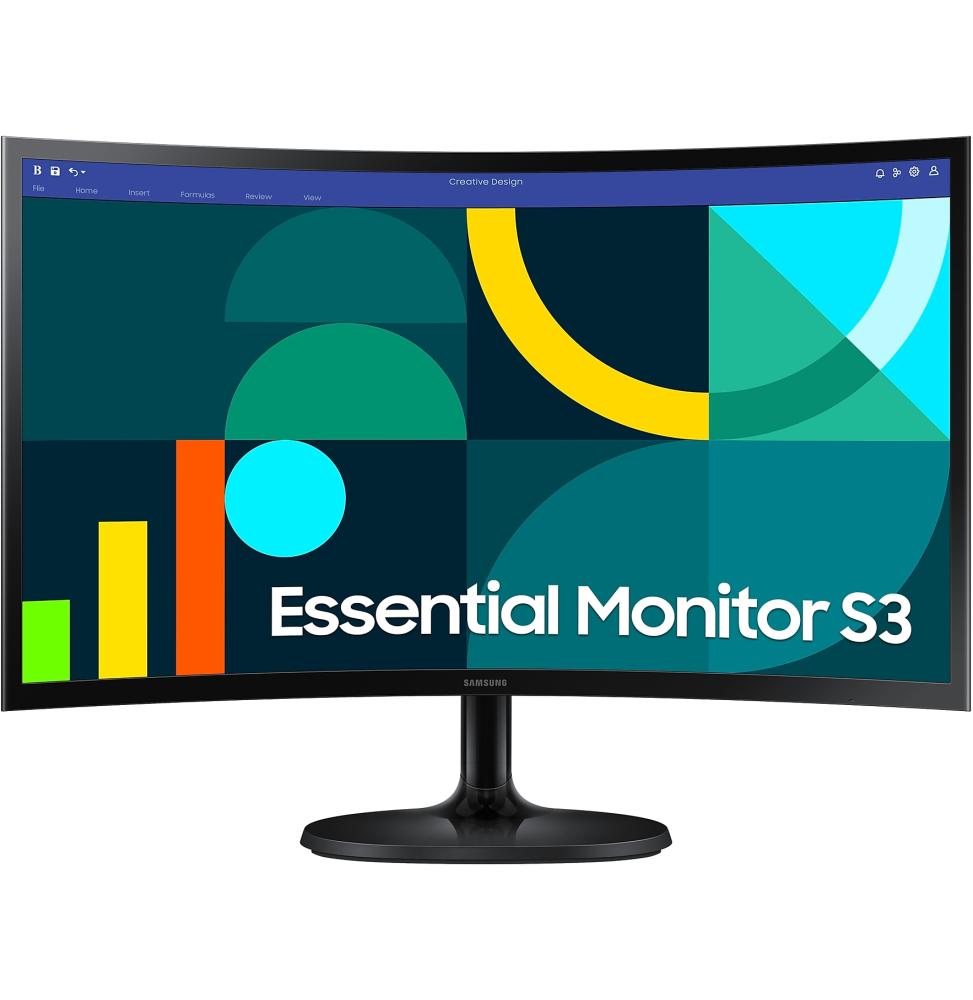 Écran 24" incurvé Full HD Samsung Essential S3 S36GD (LS24D360GAUXEN) - Gtel ecran 24 incurve full hd samsung essential s3 s36gd ls24d360gauxen