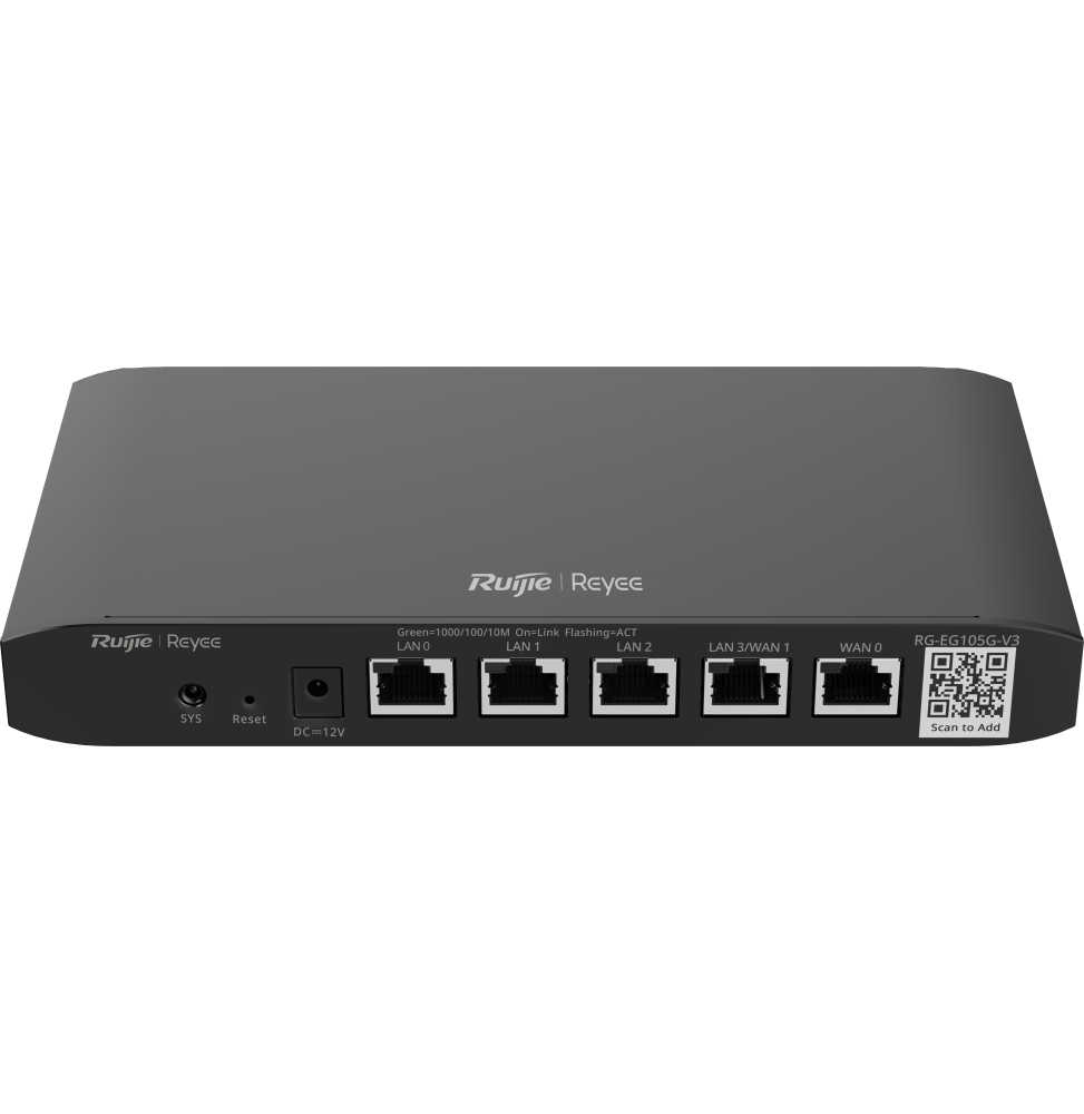 routeur professionnel reyee rg eg105g v3 5 gigabit ports 600mbps