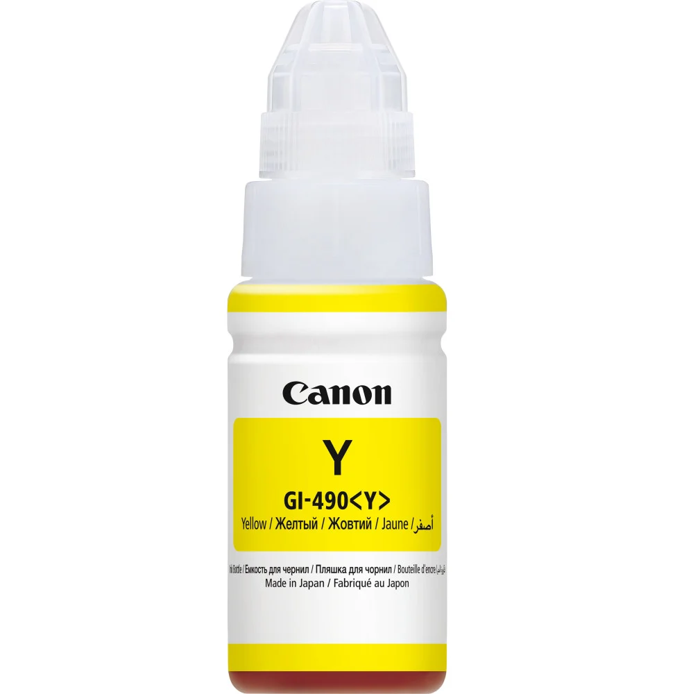 canon gi 490 jaune bouteille dencre canon dorigine 0666c001ab (1)