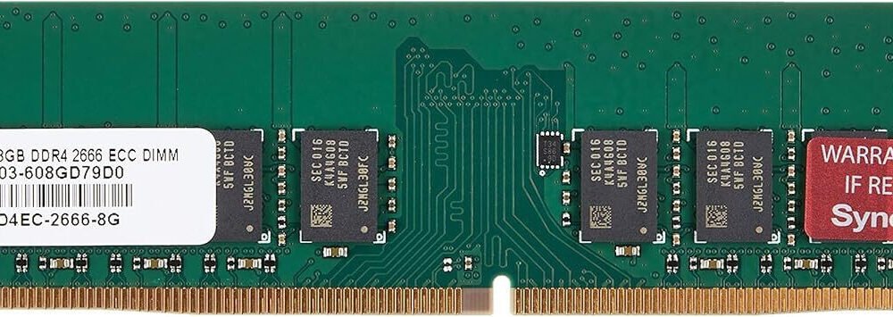 barrette memoire synology u dimm 8gb ddr4 2666 mhz serveur nas d4ec 2666 8g