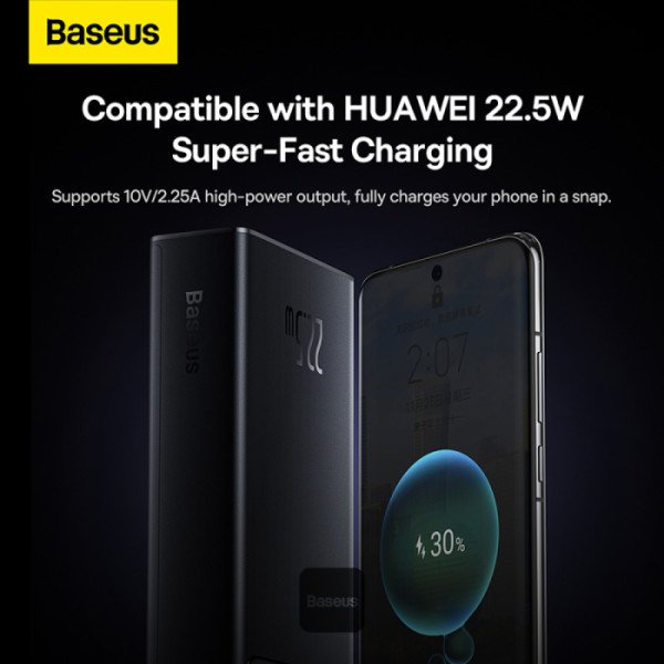 baseus power bank charge rapide a affichage numerique 20000 mah 225w ppxj080001 (4)