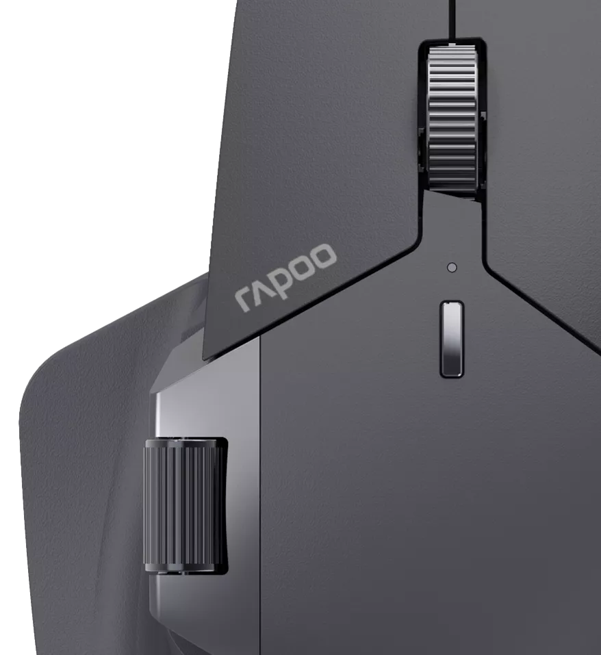 Multi-mode Wireless Mouse Light Black Rapoo (MT760L) - Gtel multi mode wireless mouse light black rapoo mt760l (4)