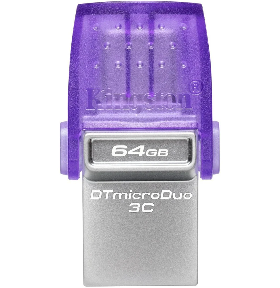 cle usb kingston datatraveler microduo 3c 64gb usb type a usb type c 32