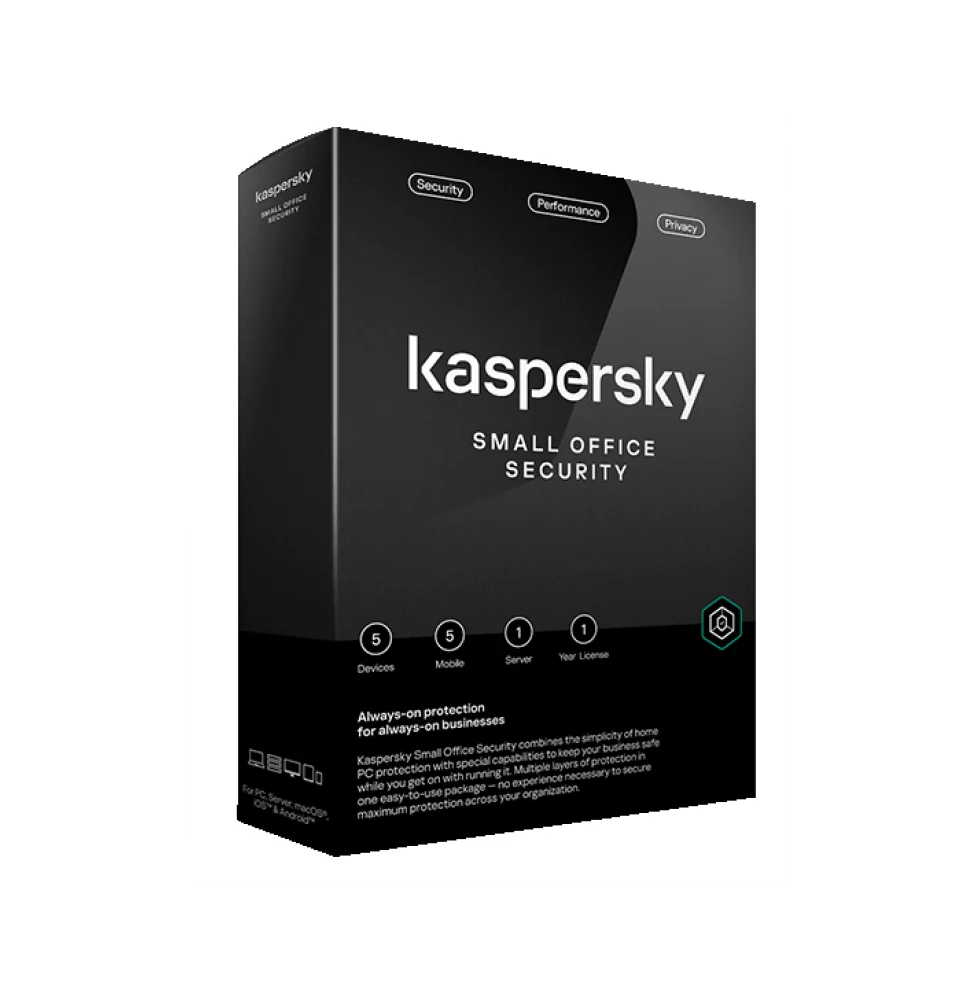 kaspersky small office security 5 postes 1 serveur kl45418befs 23mag
