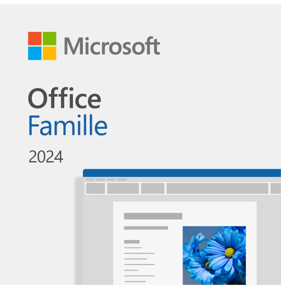microsoft office famille 2024 pour 1 pc ou mac