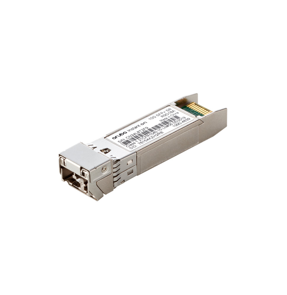 emetteur recepteur aruba instant on 10g sfp lc sr mmf om3 300 m r9d18a
